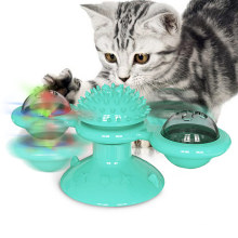 Pet windmill tickle hairbrush interactive cat toy